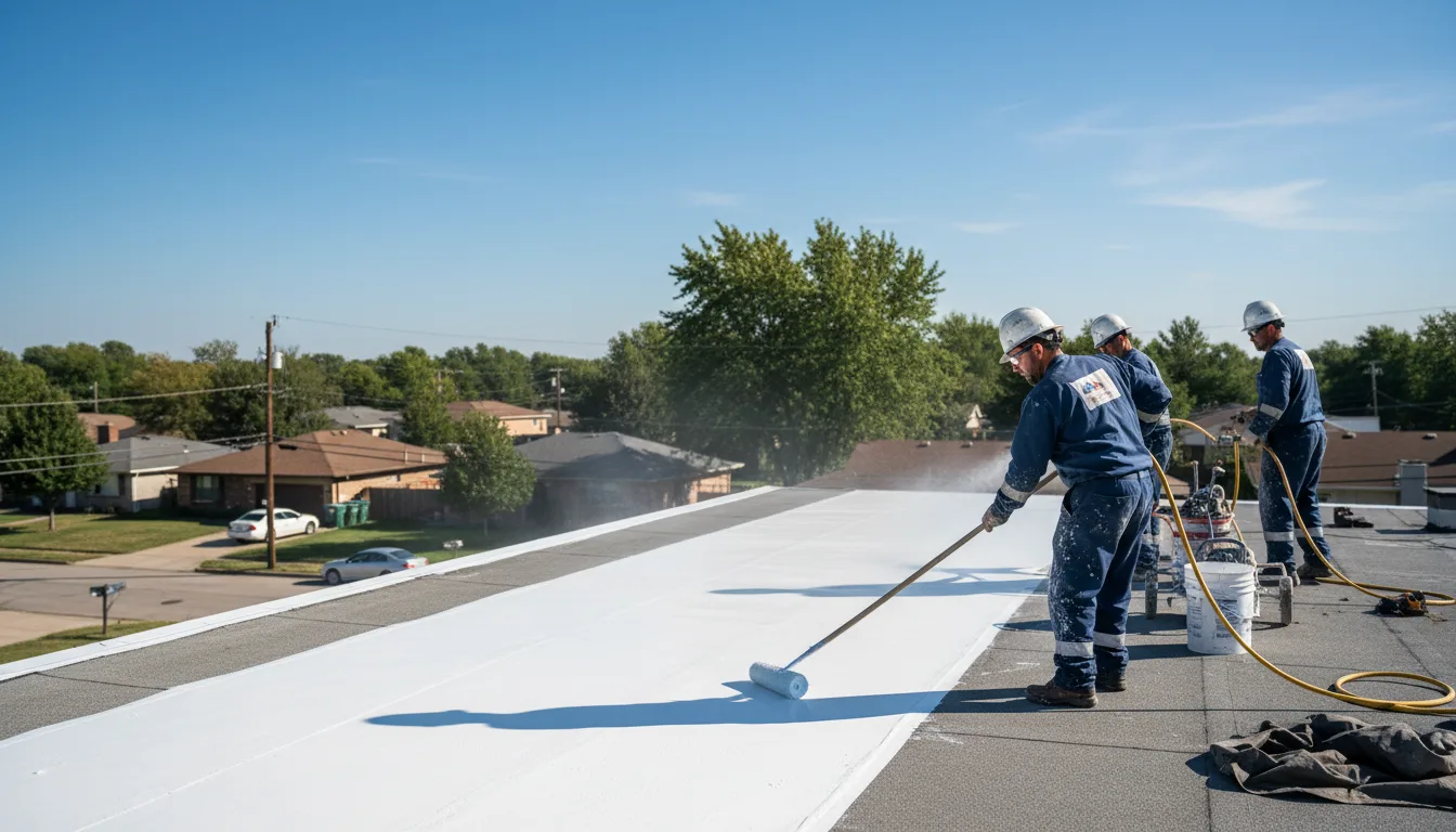 Commercial roof coating in Kingsland, TX near me